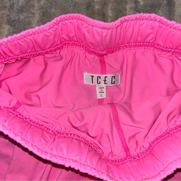 TCEC High-waisted mini athletic skort pink size large CP9666 - Picture 5 of 8